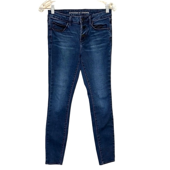 Articles of Society Dark Wash Jeans in Britney Mccloud Size 27 - Picture 1 of 9